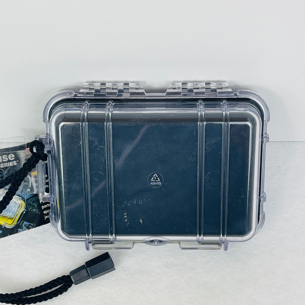 Pelican 1020 Micro Case Series Clear Black Watertight Dustproof USA Good - Picture 4 of 9